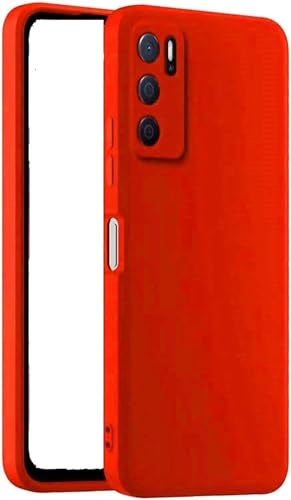 Custodia compatibile con OPPO A16 / A16S CPH2271 / CPH2269, CPH2275 (6.52) A54S / CPH2273 Copertura Tasti Cover Protezione Gel Silicone TPU Morbida flessibile Matte Soft Slim Case (Rosso)