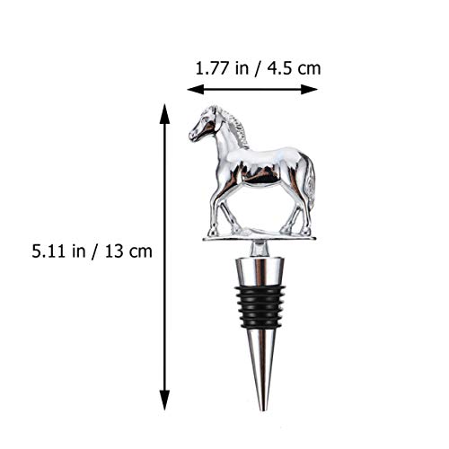 Hemoton Animal Rolha de Vinho Em Pé Em Forma de Cavalo Licor Bebidas Plugue de Garrafa Reutilizável