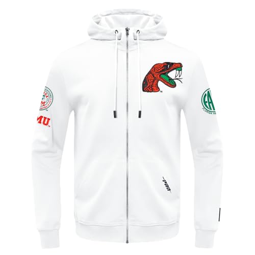 Image of Pro Standard Mens College Classic Chenille Cotton Double Knit Full Zip Hoodie