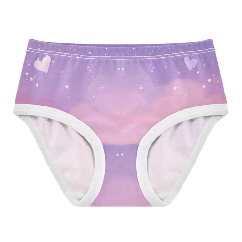 Toddler Underwear Floral 2t Cotton Panties Little Girl Stylish Underpants Briefs Pink Purple Dream Cloud