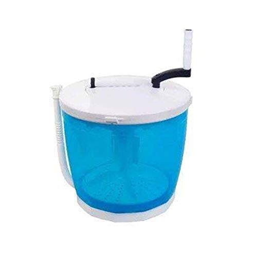 Mini Waschmaschine, Handbetriebene Waschen + Trocknen Maschine Manuell Mini Garment Waschmaschine Gemüse Obst Reinigung 2Kg Einzel Tub