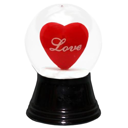 Alexander Taron Importer PR1237 PERZY Small Heart-Real Blown Viennese Glass Snowglobe, 2.75