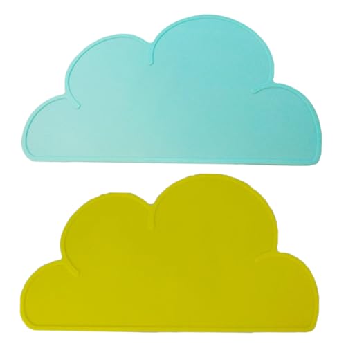 Garneck Non-Slip Silicone Placemats Heat-Resistant Mats for Boys and Girls' Meals Pet Dishes Table Pad Set