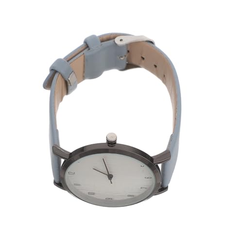 DIYEAH Reloj de Mujer Elegante de Cuarzo Correa de Cuero y Esfera de Vetas de Madera, Diseño Simple y Práctico para Eventos Casuales y Fiestas
