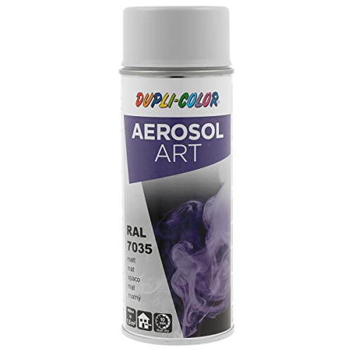DUPLI-COLOR AEROSOL ART RAL 7035 lichtgrau matt 400 ml, Spraylack für vielseitigen Einsatz, schnelltrocknend, hohe Deckkraft, für Innen- und Außenbereiche geeignet DUPLI-COLOR AEROSOL ART RAL 7035 lichtgrau matt 400 ml, Spraylack für vielseitigen Einsatz, schnelltrocknend, hohe Deckkraft, für Innen- und Außenbereiche geeignet