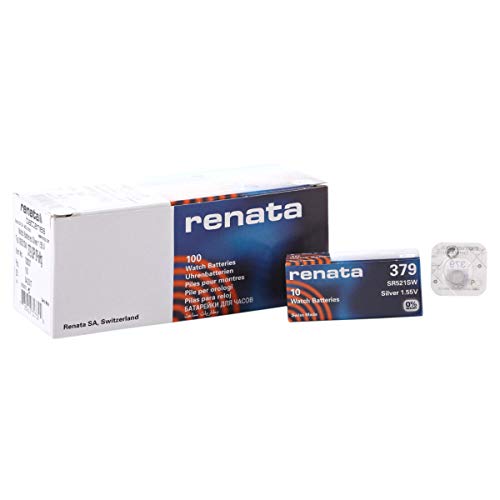 Renata Battery 379 Sr521Sw Silver 1.55V Swiss Made