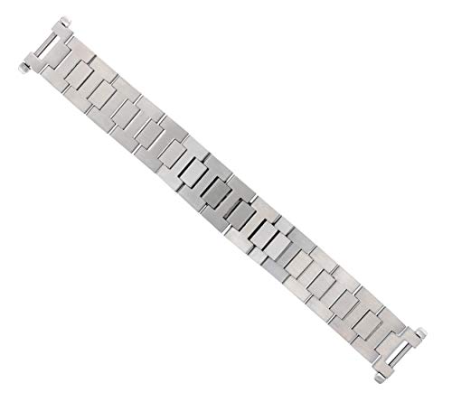 18mm Watch Band Compatible with 35mm Cartier De Pasha Watch Solid Stainless Steel Brushed