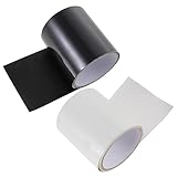 DECORNIJIA 2rolls Tape Seal Tape for Leaks Moving Frog Caulking Whiteout Heavy Duty PVC Material Easy to Cut