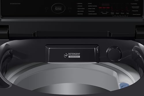 Image of Samsung, 10kg, 5 Star, AI Wash, Eco Bubble, AI Energy Mode, AI VRT+, Quick Wash, Smart Control, Digital Inverter, Fully-Automatic Top Load Washing Machine, WA80F10E2CTL, Deep Charcoal