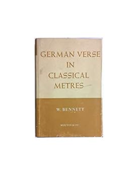 Hardcover German Verse in Classical Metres Book