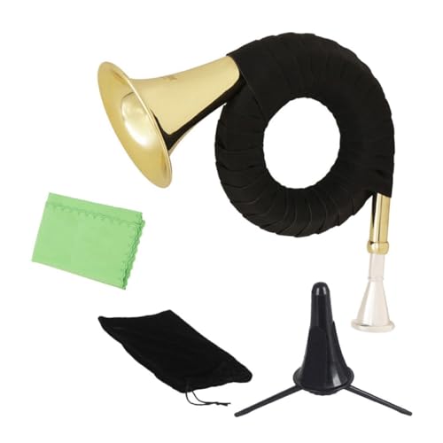 Vaguelly 初心者向けプロ仕様ヴァルトホルン ゴールドラッカー仕上げ フレンチホルン 管楽器 学生や演奏者向け ポータブル精密な音色