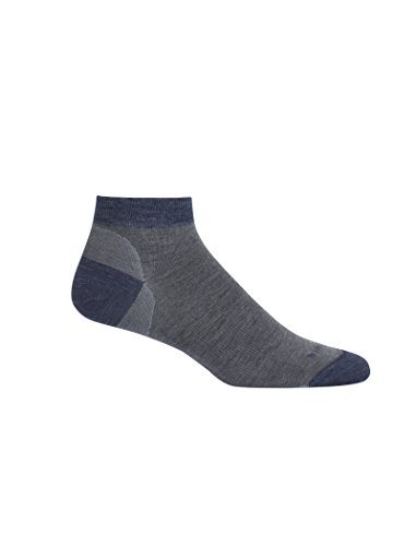 Icebreaker Merino Lifestyle Fine Gauge Ultra Light Low Cut Athletic Socks, Twister Heather/Fathom