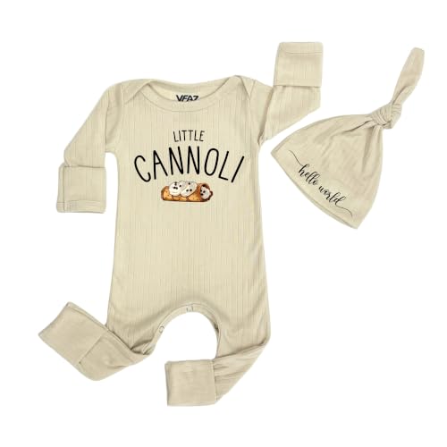 STALOFAZ Little Cannoli Baby Boys Girls Bodysuit Newborn One-Piece Italian Food Dessert Romper Infant 0-3 Months Clothes
