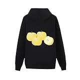 [ZKCASA] パーカー メンズ 長袖 秋の味覚の梨 スウェット 柔ら 快適 秋服 大きいサイズ カジュアル おしゃれ ゆったり アウター フード付き プルオーバー シャツ L