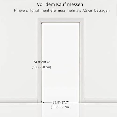 unipaws 190 cm hohes extra hohes Katzenschutzgitter, zweite Generation, stabiles Erhöhung, 89 cm - 96 cm breites Sicherheitsgitter für Tür, Tür für Treppen, automatisches Schließen und ohne