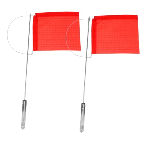 Toyvian 2pcs Sailing Wind Indicator Reusable Flag Stainless Steel Flag Outdoor Wind Direction Marker for Yacht Mast Sailing Navigation 130 * 110mm