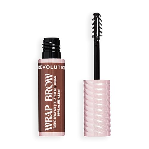 Revolution Wrap Brow Tubing Tinted Eyebrow Gel, Dark Brown