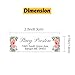 Teryiaco Roll Personalized Return Address mailing Labels, Set of 60/250, 14 Designs, Small 3/4 x 2-1/2 inch Size, Custom Non-Stick Sticker Rolls, Color Images (Pink Flowers)