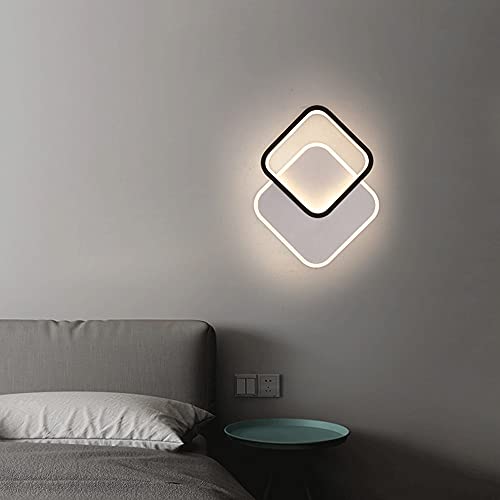 Aplique de pared de empalme cuadrado creativo con pantalla acrílica 3