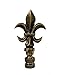 Brass Fleur-de-Lis Lamp Shade Finial