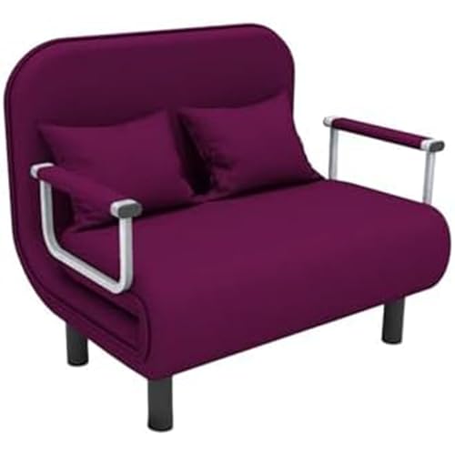 Silla cama plegable convertible, silla abatible ajustable, tapizada, cómoda sofá que ahorra espacio para espacios pequeños y muebles elegantes de sala de estar