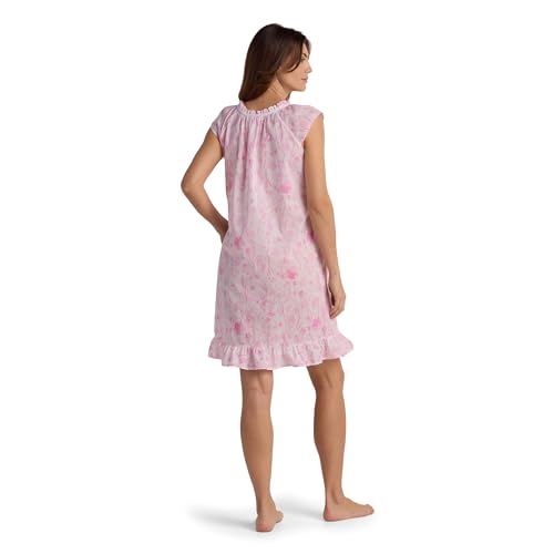 Miss Elaine Women's Short Cotton Nightgown, 100% Cotton Nightgown, Short Sleeves, Sleepwear and Loungewear2