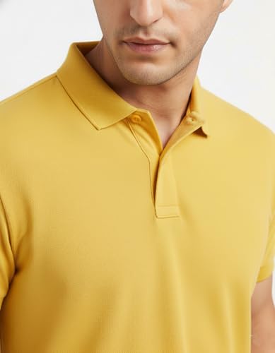 Image of Men's Plain Polo Neck T-Shirt | Comfortable | Stylish Casual & Smart Wear | Half Sleeve | Regular Fit