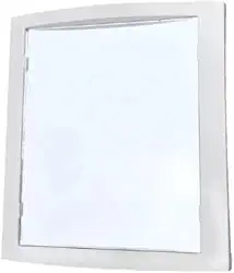 Espelho Quadrado com Ventosas para Box de Banheiro – Ideal para Barbear e Maquiagem Sem Parafusos Fixação Segura (BRANCO 15,7CM)