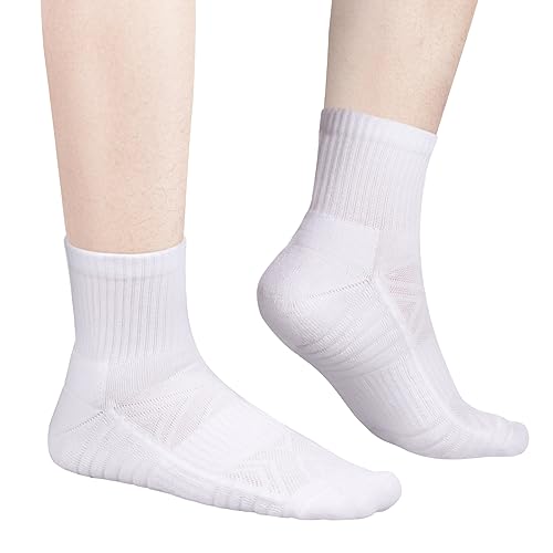 Womens Cushioned Ankle Socks Gym Golf Tennis Running Athletic Socks Breathable Cotton Quarter Crew Socks for Women4