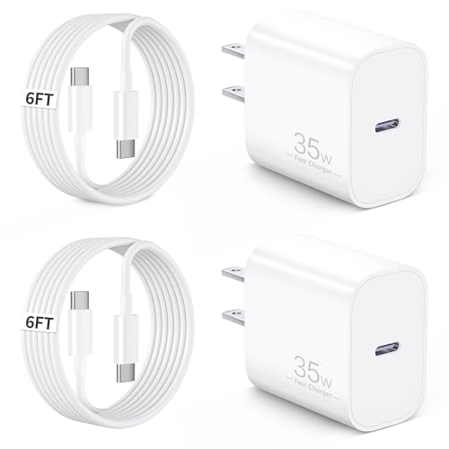 for Google Pixel Charger Fast Charging, 2 Pack 35W Type C Super Fast Wall Charger Block with 6FT USB C to C Cable Cord for Google Pixel 10/10 Pro/10 Pro XL/9/9 Pro XL/Fold/8/8a/8 Pro/7/7a/6/5/4/3 XL