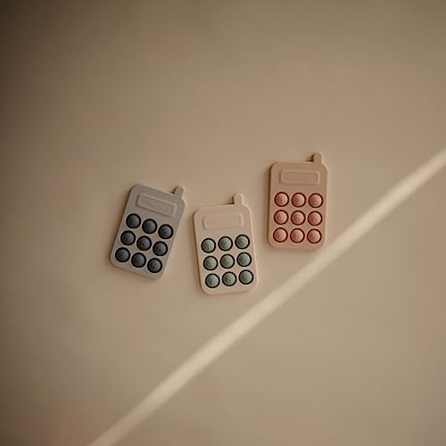 mushie Phone Press Toy Tradewinds für Kinder & Babys | Sensorisches Spielzeug | Konzentration & Aufmerksamkeit | Sichere & Hochwertige für Kleinkinder Kinder Jungs & Mädchen | Tradewinds