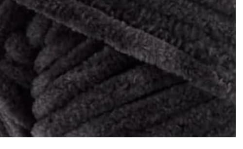 Image of Premier Yarns Parfait Chunky Chenille 3.5 Oz Super Bulky Weight 3 Pack Bundle with Bella's Stitch Place Holders (Cinder)