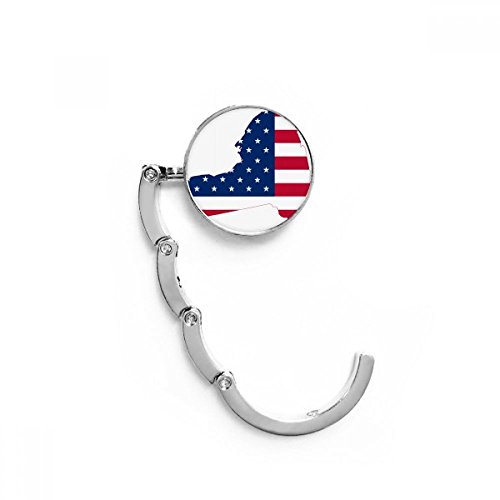 Sac pliable suspendu avec motif drapeau New York pour bureau et table