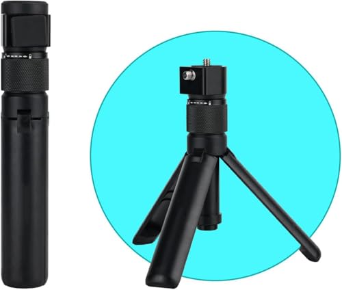Image of BKN Bullet Time Handle Tripod Multi-Functional Rotating Tabletop Fold Tripod's for insta360 X4 Insta360 X3, ONE RS,GO 2,ONE X2,ONE R,ONE X ONE RS Sport Camera Accessories (Mini Tripod)