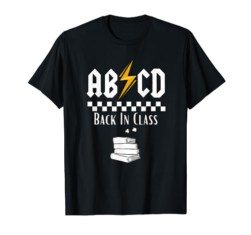 Back In Class ABCD Funny Teacher ABCD Rocks Back To School T-Shirt