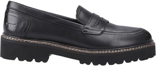Pod Kenny Leather Mocassins pour femme Noir, Noir , 38.5 EU