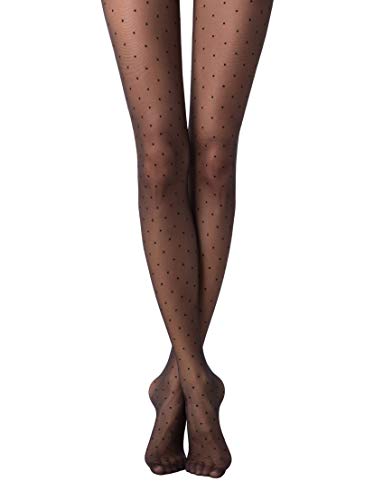 Conte Tights with Polka Dot Pattern Sheer Pantyhose Dots 20 Den3