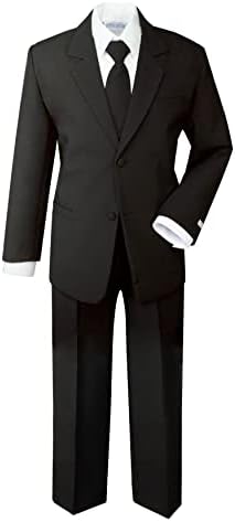 Spring Notion Boys' Formal Black Dress Suit Set 8