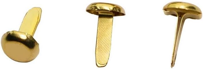 Generic GTBL 1/2 Inch Brass Paper Fasteners, Mini Paper Fasteners For Handicraft Projects, Decorative DIY Supplies, 8 X 14 Mm (Gold) - (Color: Purple)