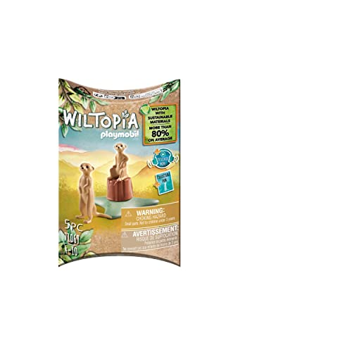 Playmobil Wiltopia - Animaux Carte à Collectionner - Suricates (71069)
