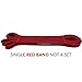 MummyStrength Resistance Bands for Men and Women. The Best Stretch Band for Pull Up Exercise and Powerlifting. Works with Any Pull Up Bar or Station. Single Band. Workout Guide Included (Red)