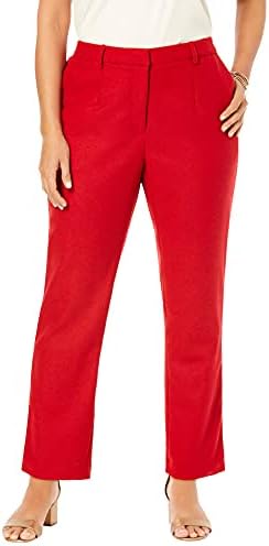 Jessica London Ladies’s Plus Measurement Wool-Mix Trousers