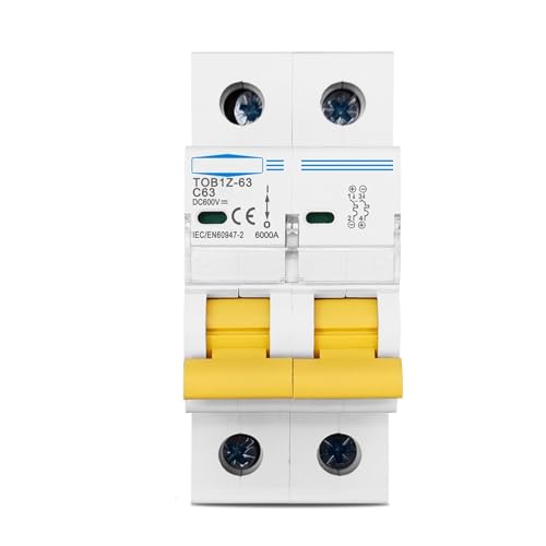 Disjoncteur 2P DC 600V boîtier protection électrique courant continu 16A