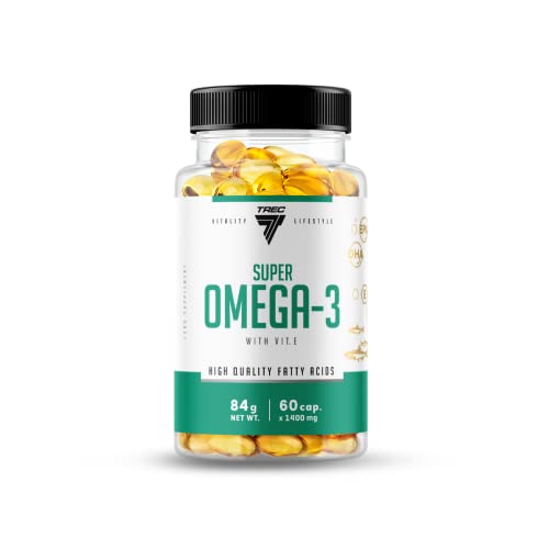 Trec Nutrition Super Omega 3 essentielle Fettsäure Supplement Vitamine Mineralien Diät Ernährung Sport 60 Kapseln Cover