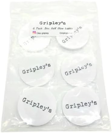 LED Disc Golf Lights (Glow in The Dark Discs)- 6 & 20 Pack Light Adhesive for Disc Golf and Can Jam