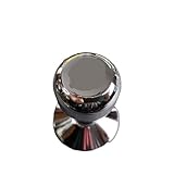 Coffee Powder Hammer Threaded Italian Steel Handle Filling 51mm Solid Powder Press 58mm Powder Distributor 53 Stainless Steel.(Flat base 58mm)