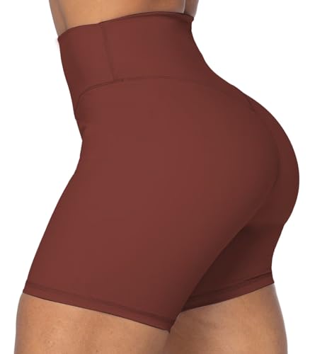 Image of Sunzel No Front Seam High Waist Biker Shorts for Women, Squat Proof Yoga Workout Gym Bike Shorts | 3, 5 Or 8-Inch Inseam, High Waisted, Tummy Control, No Front Seam, Buttery Soft, Compression Fit, Squat Proof