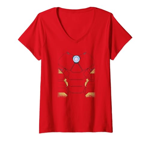 T-shirt Marvel Avengers Iron Man imprimé effet usé col V femme