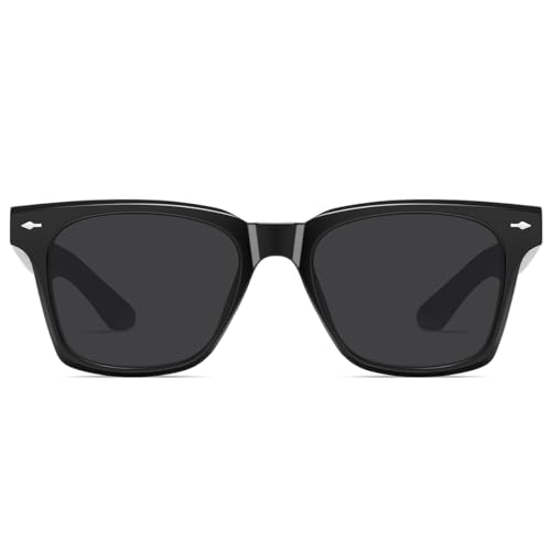 Image of TR90 Square Sunglasses Vintage Classic Sun Glasses Polarized UV400 Lens Eyewears for Men Eyeglasses