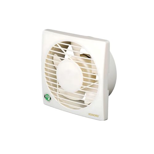 Image of REXNORD REXVENT 150mm(6 Inches) ABS Plastic Body, 8 Watts BLDC Exhaust fans for Bathroom, Kitchen & office, Compact, Moisture Protection, Highspeed, Silent Operations, 100% Copper Winding | Ivory